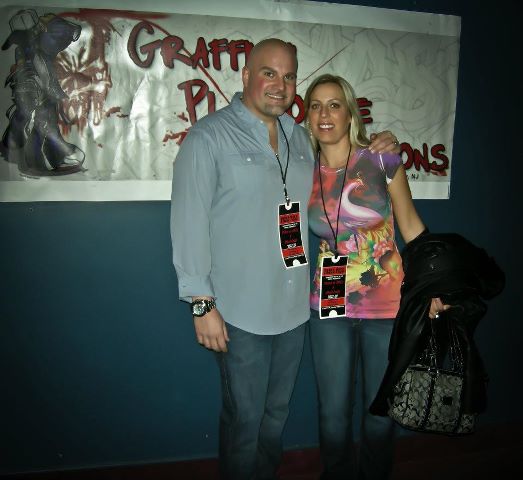 Jason and his wife Cecelia at the double feature premier of Ticket to Hell and Blood Lodge 3/3/2012