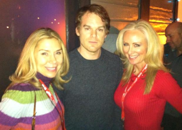 Sundance 2013; Andrea Anderson (R)with Michael C. Hall, during film party, Killin Your Darlings