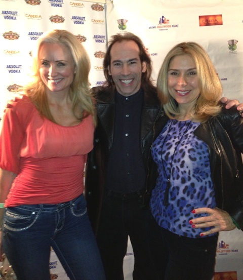 Andrea Anderson (L) with Director/Musician Martin Guigui; Bring Hollywood Home Fundraiser.