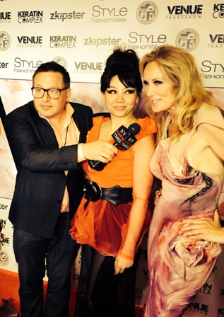Andrea Anderson. STYLE LA Fashion Show. Carpet interview with NY Fashion Times. Wearing/Walked for Designer Quynh Paris.