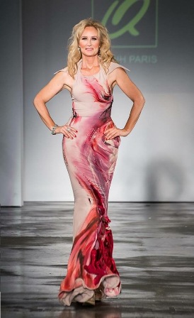 Andrea Anderson. LA STYLE Fashion Week. Guest model for designer Quyhn Paris.