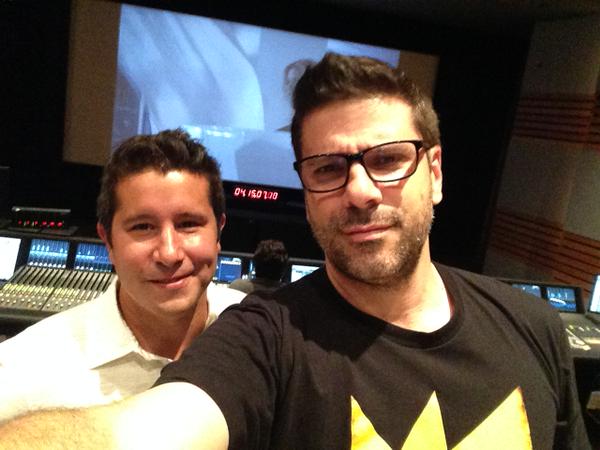 Me and Director Joe Menendez sounding mixing for LADRONES- The Movie. 2015