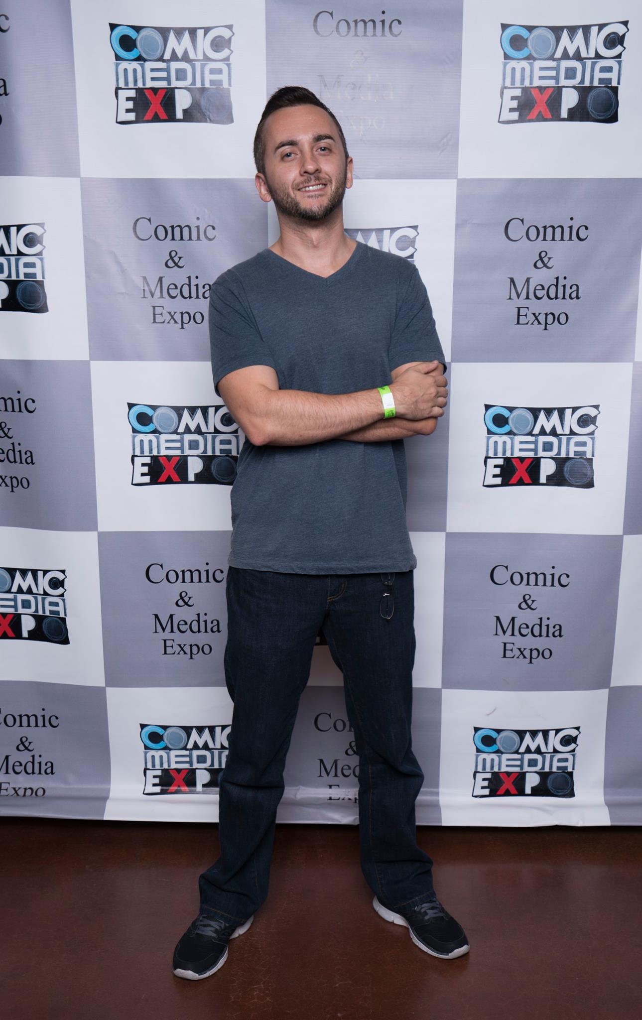 Adolpho Navarro at Comic Media Expo 2015 supporting AZ Filmmaking