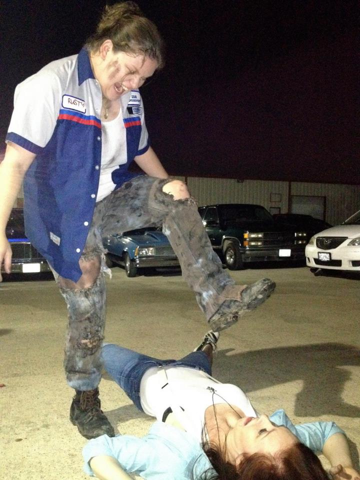 On set of Occupational Hazard - Splatterfest 2012