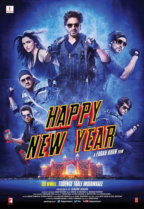 Abhishek Bachchan, Shah Rukh Khan, Boman Irani, Sonu Sood and Deepika Padukone in Happy New Year (2014)