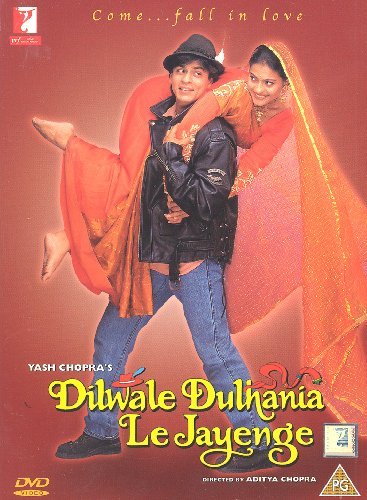 Kajol and Shah Rukh Khan in Dilwale Dulhania Le Jayenge (1995)