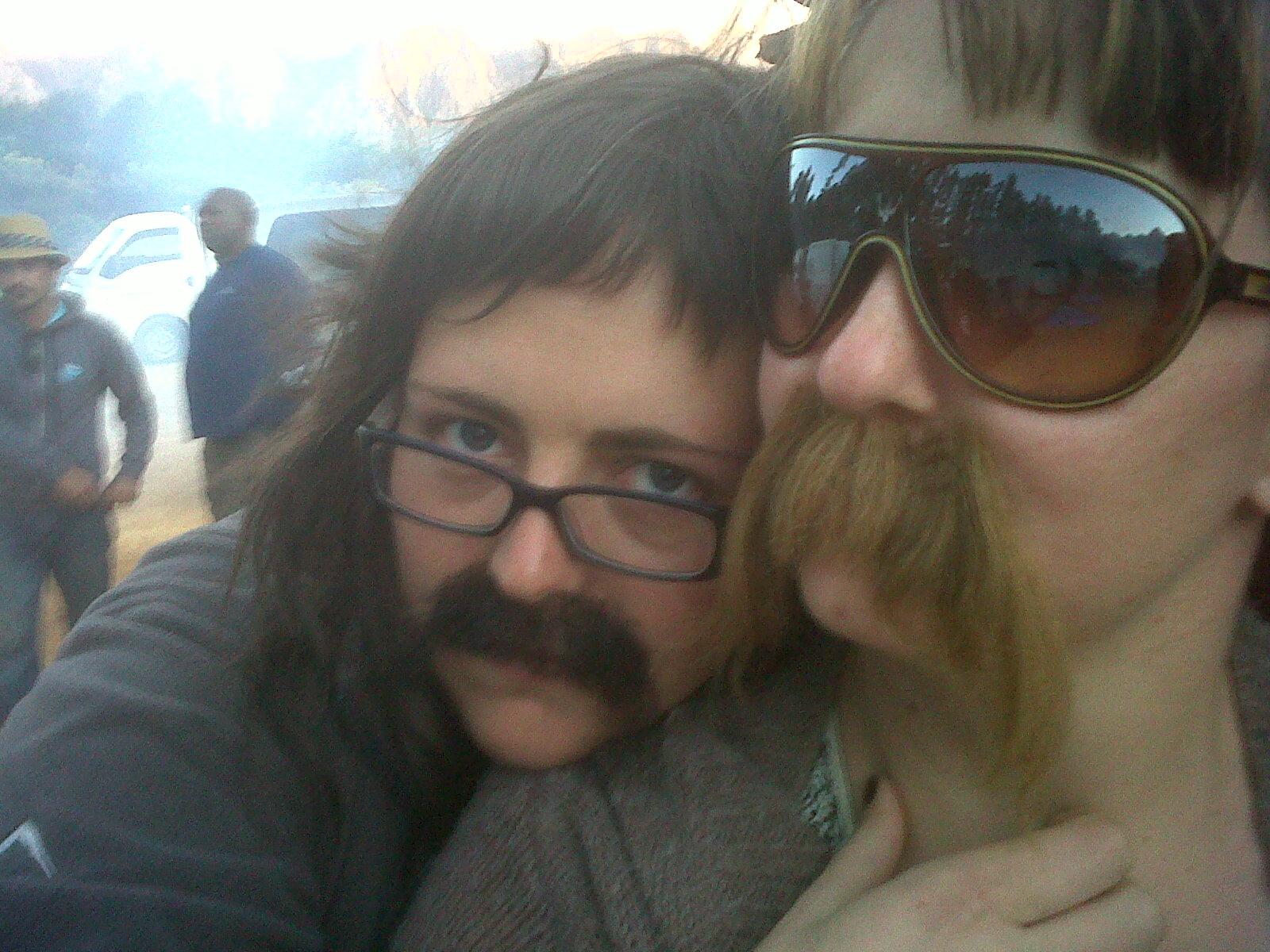 Movember 2011 - Why should the boys have all the fun? Me and Marissa Sonnemann