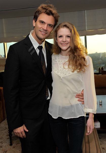 Kash Hovey and Ashley Bell attend The Trouser Happy Hour presented by 7 For All Mankind at Soho House.