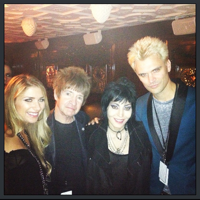 Christina Massari, Rodney Bingenheimer, Joan Jett and Kash Hovey at the event of The 6th Annual Sunset Strip Music Festival Honoring Joan Jett