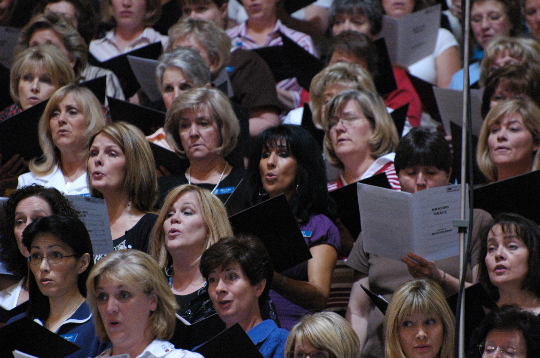 Mormon Tabernacle Choir recording session