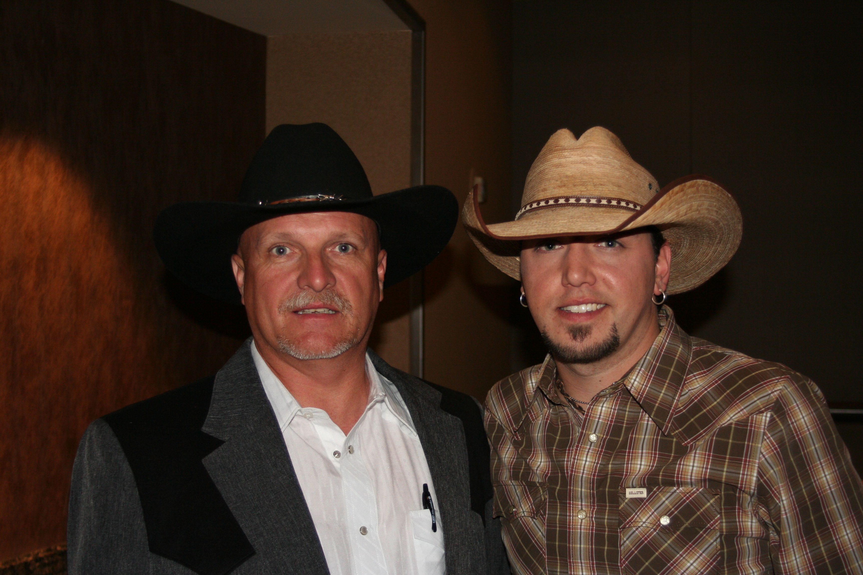 Jayson Aldean and me at the Academy of Country Music Awards Show.