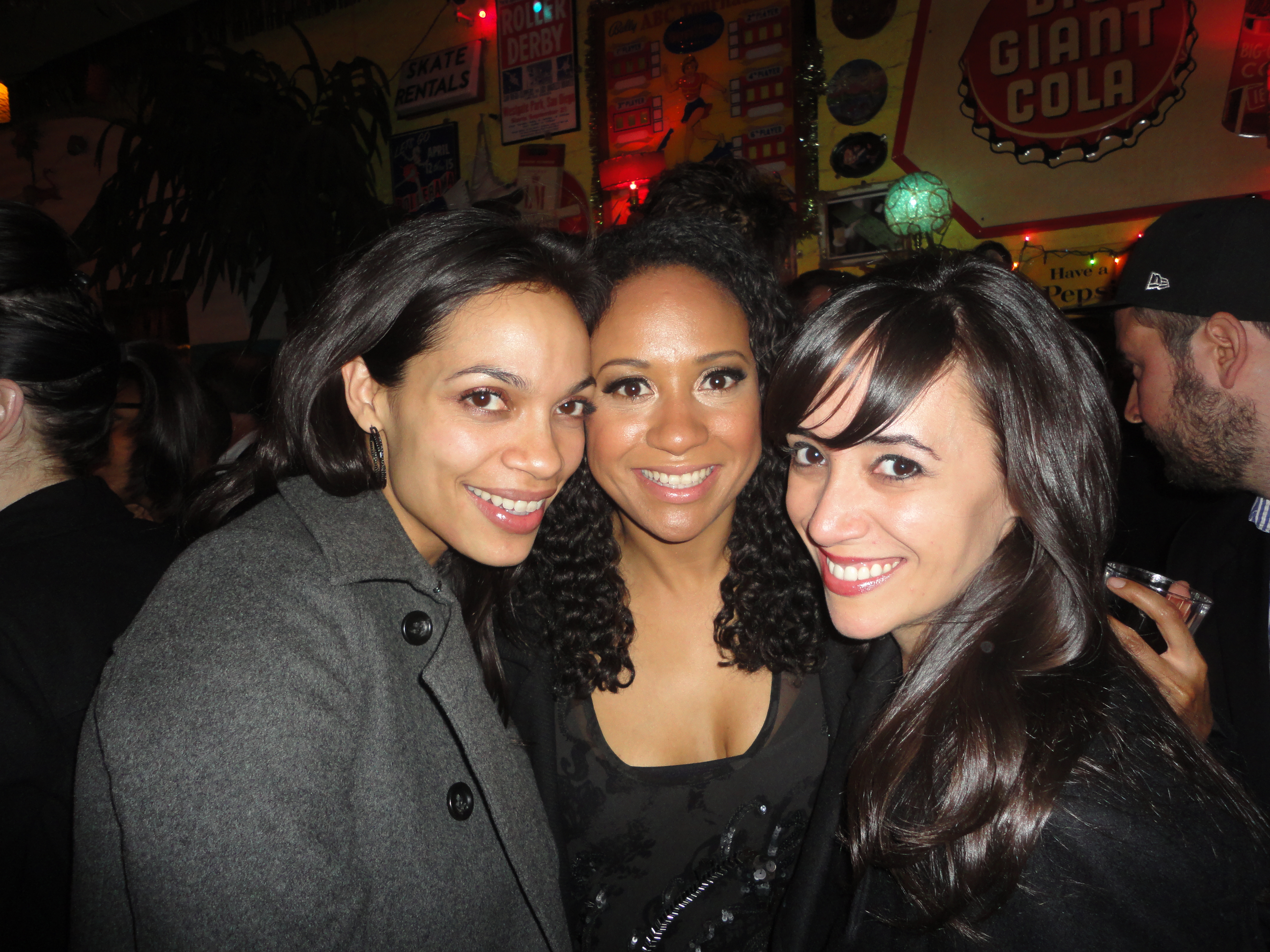 Rosario Dawson, Tracie Thoms, and Victoria Cruz at the after party for the Tribeca Film Festival screening of 