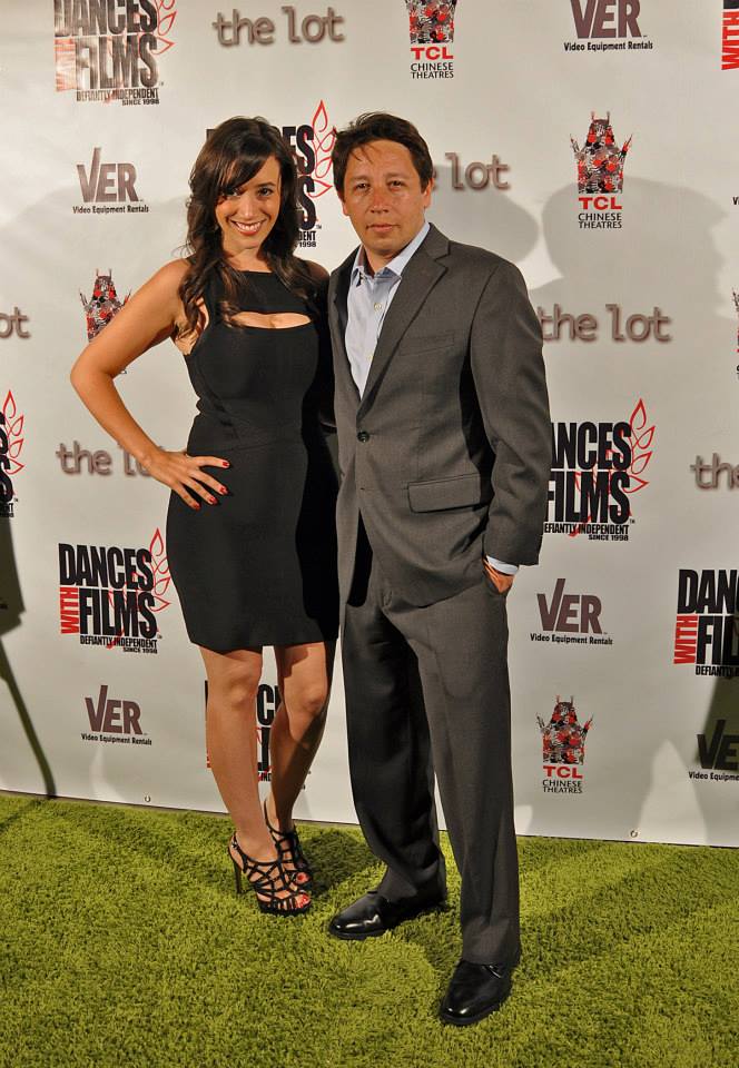 Hector Tinoco and Victoria Cruz at the Reach premiere