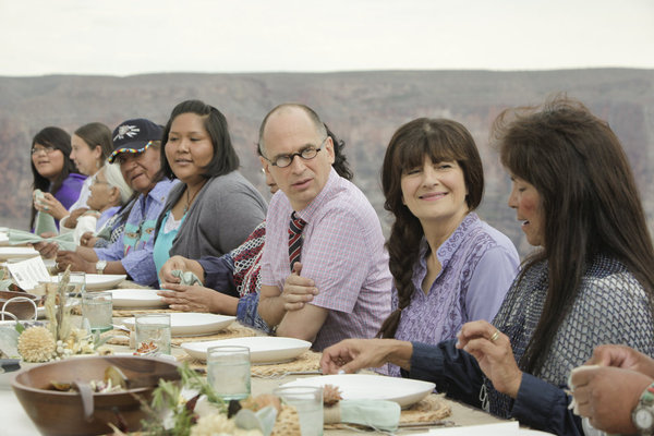 Still of James Oseland and Ruth Reichl in Top Chef Masters (2009)