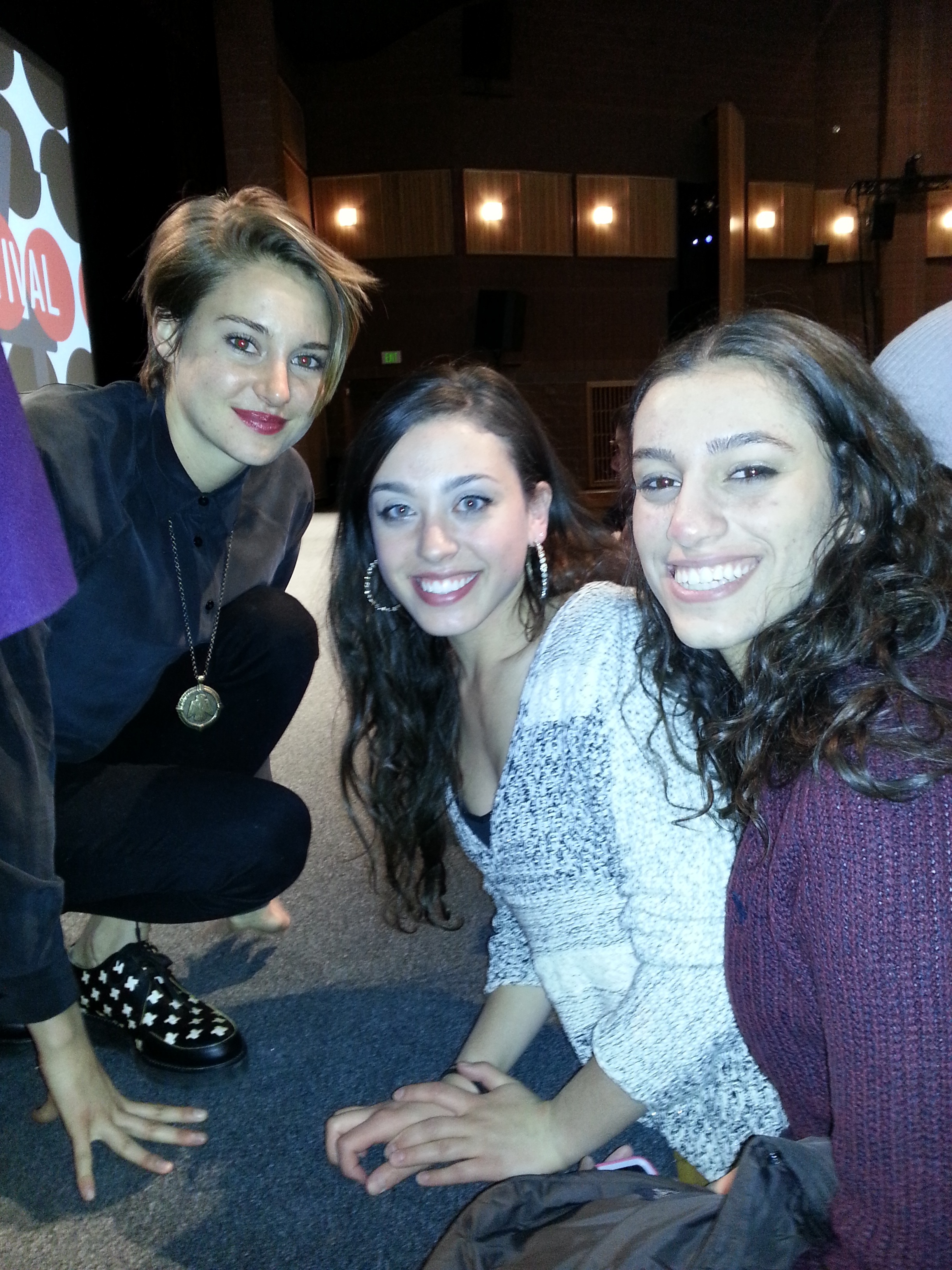 with Shailene Woodley at the Sundance premiere of White Bird in a Blizzard
