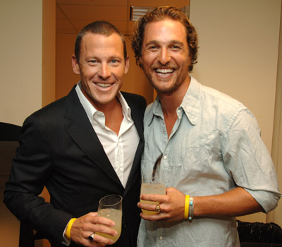 Matthew McConaughey and Lance Armstrong