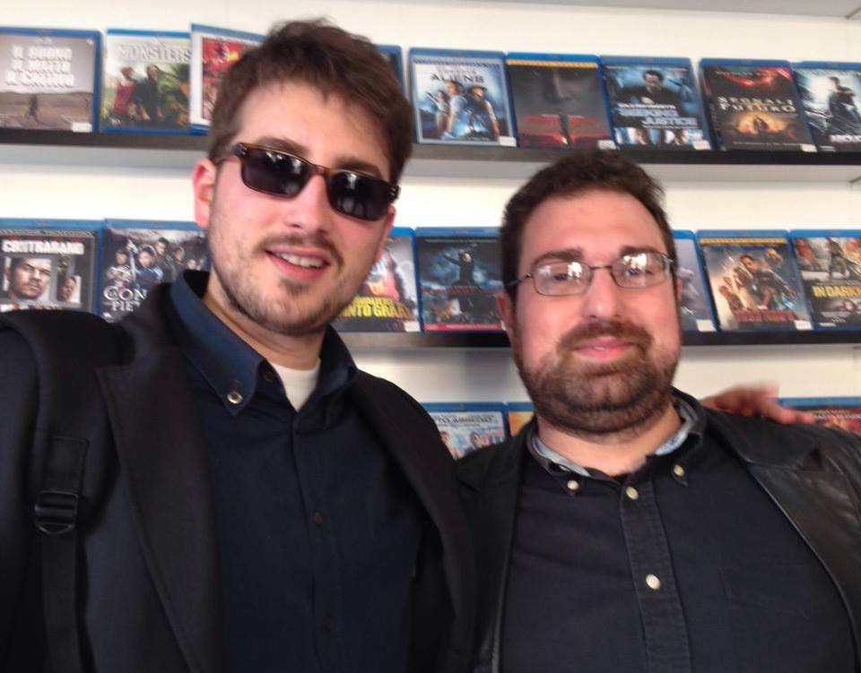 Directors Giacomo Gabrielli and Daniele Misischia at Fi-Pi-Li Horror Festival 2014.