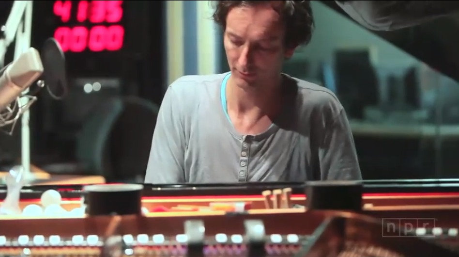 Hauschka performing at a live studio session for NPR Radio.