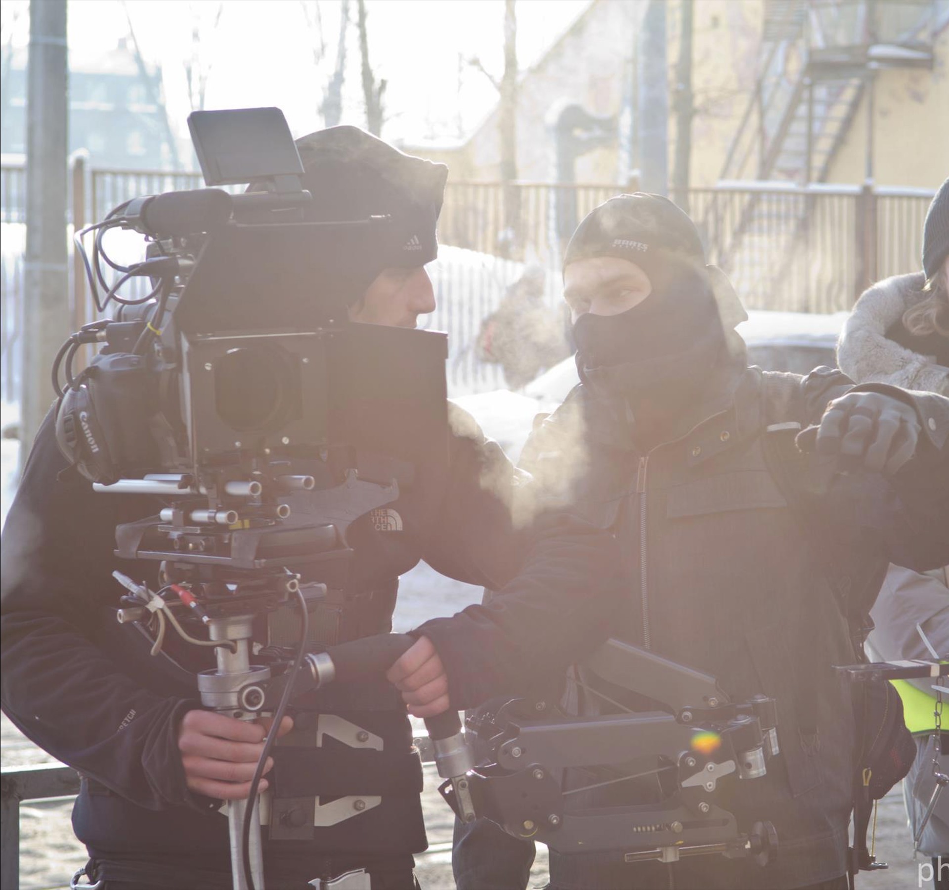 Filming Tetushki Film, Latvia.