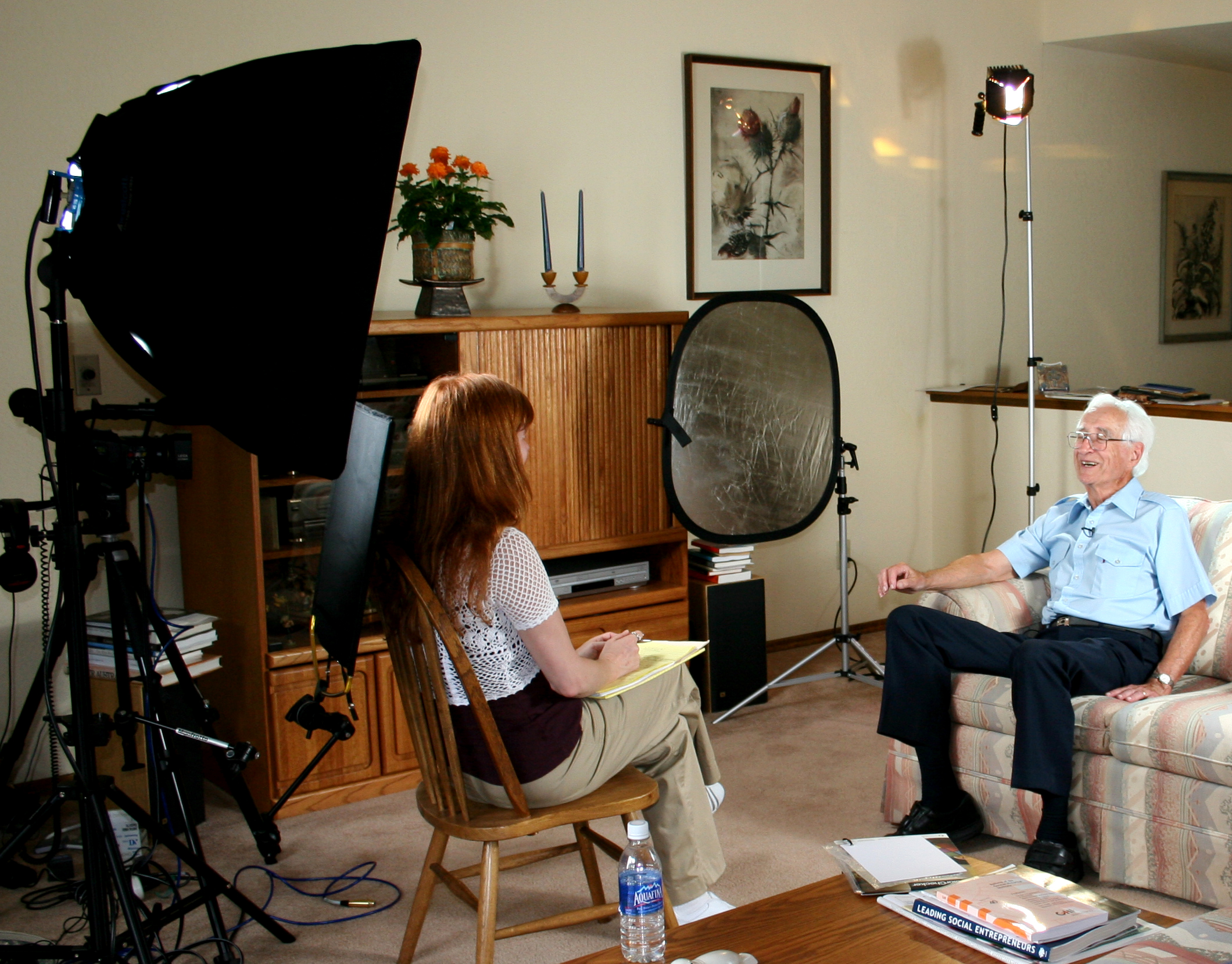 Interviewing Jurgen Herbst who was only 11 years old when the war broke out in his native Germany. At the young age of only sixteen he was sent to the Western front to fight the allies.