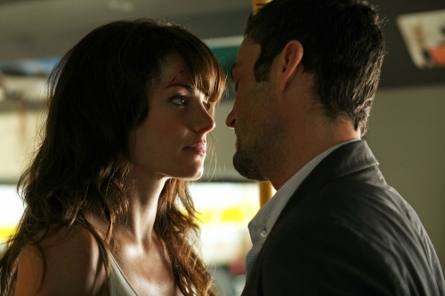 Still of Brian Austin Green and Erica Durance in Smallville (2001)