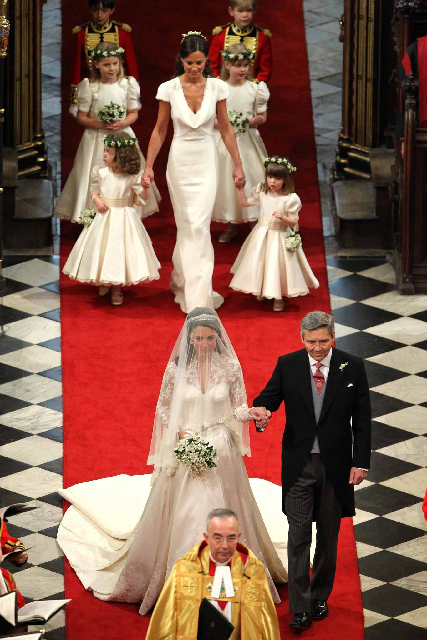 Catherine Duchess of Cambridge, John Hall, Michael Middleton and Pippa Middleton