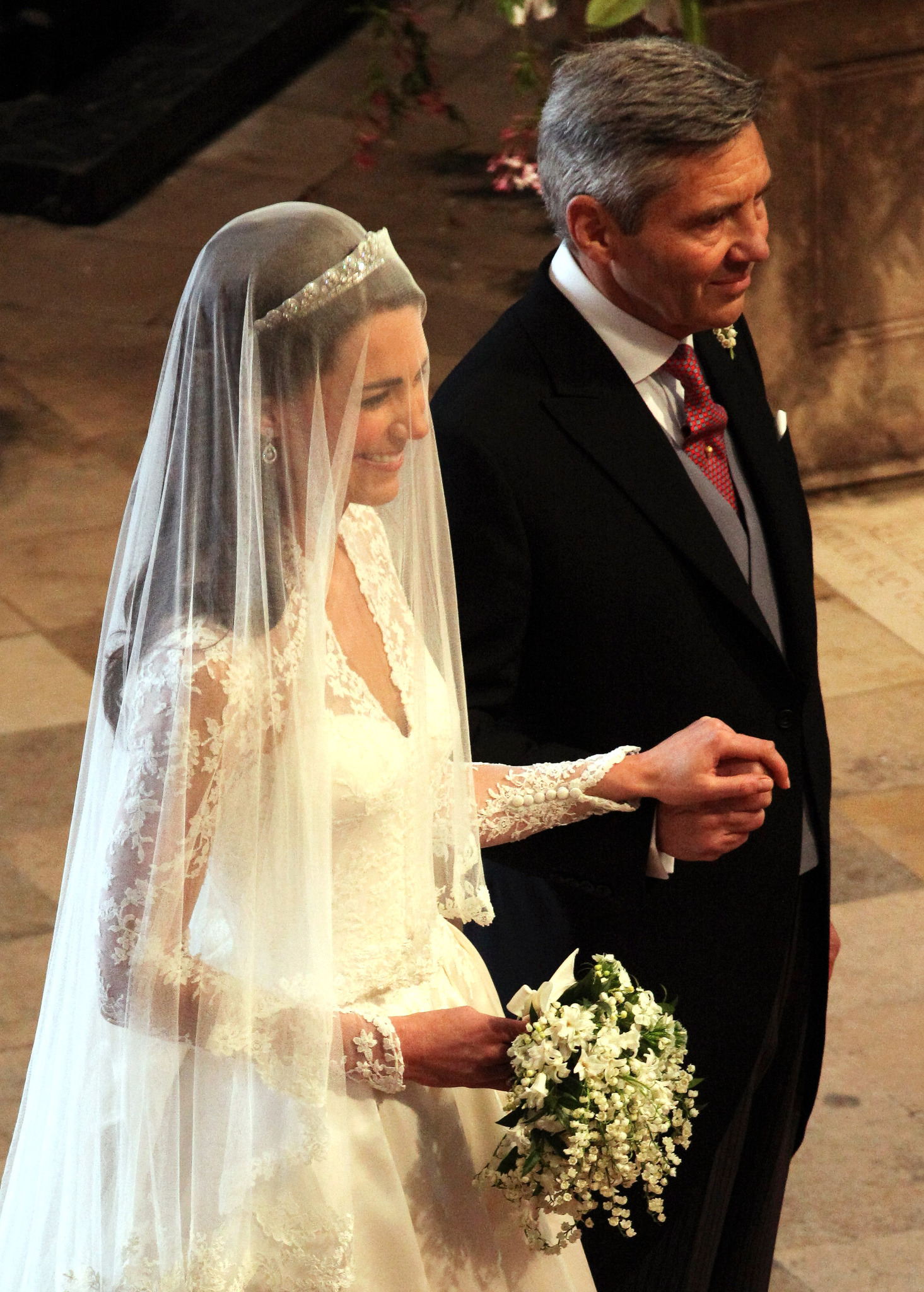 Catherine Duchess of Cambridge and Michael Middleton