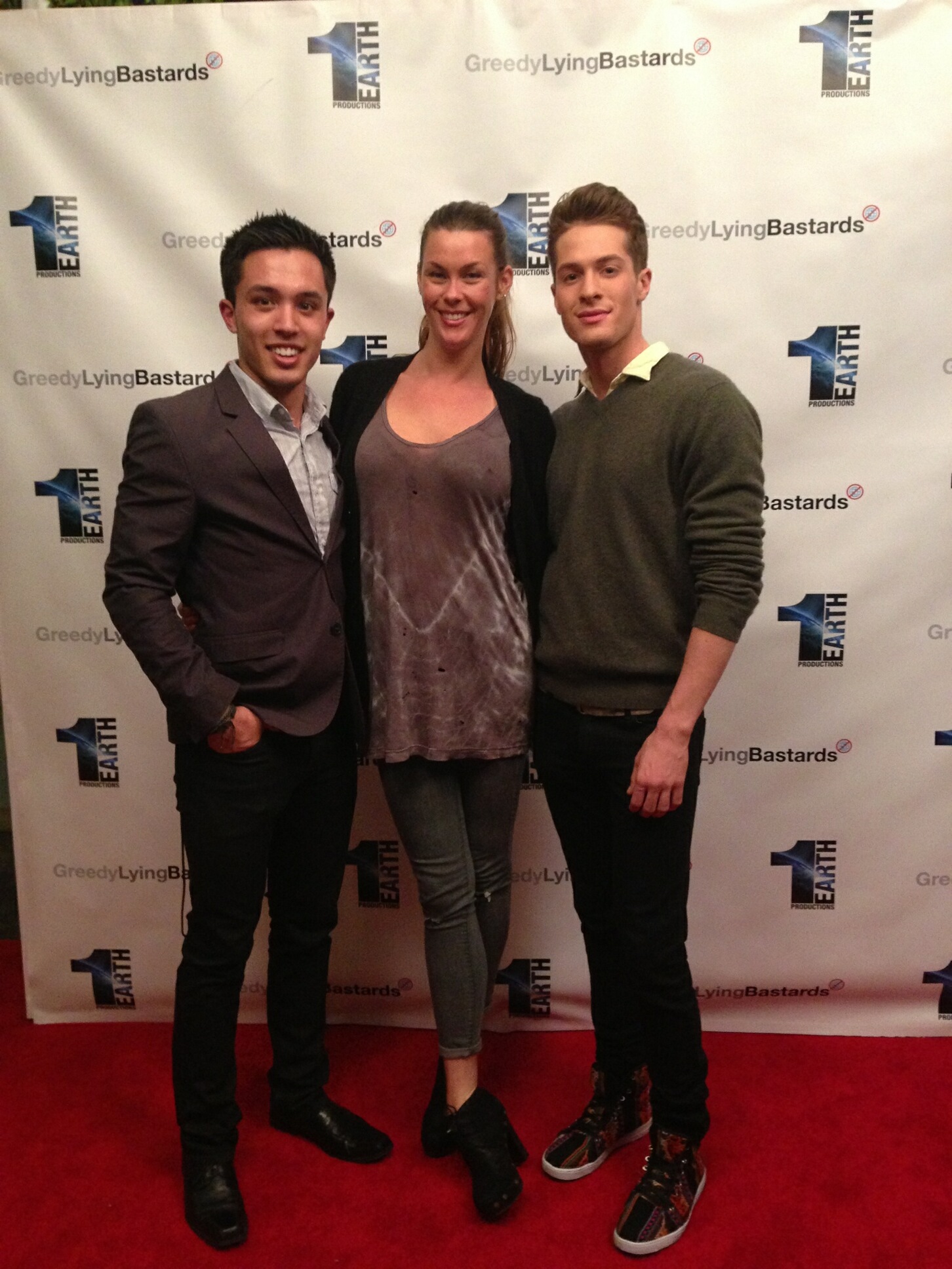 Lee Doud, Tara Jane, and Blaise Godbe Lipman at the premiere of 