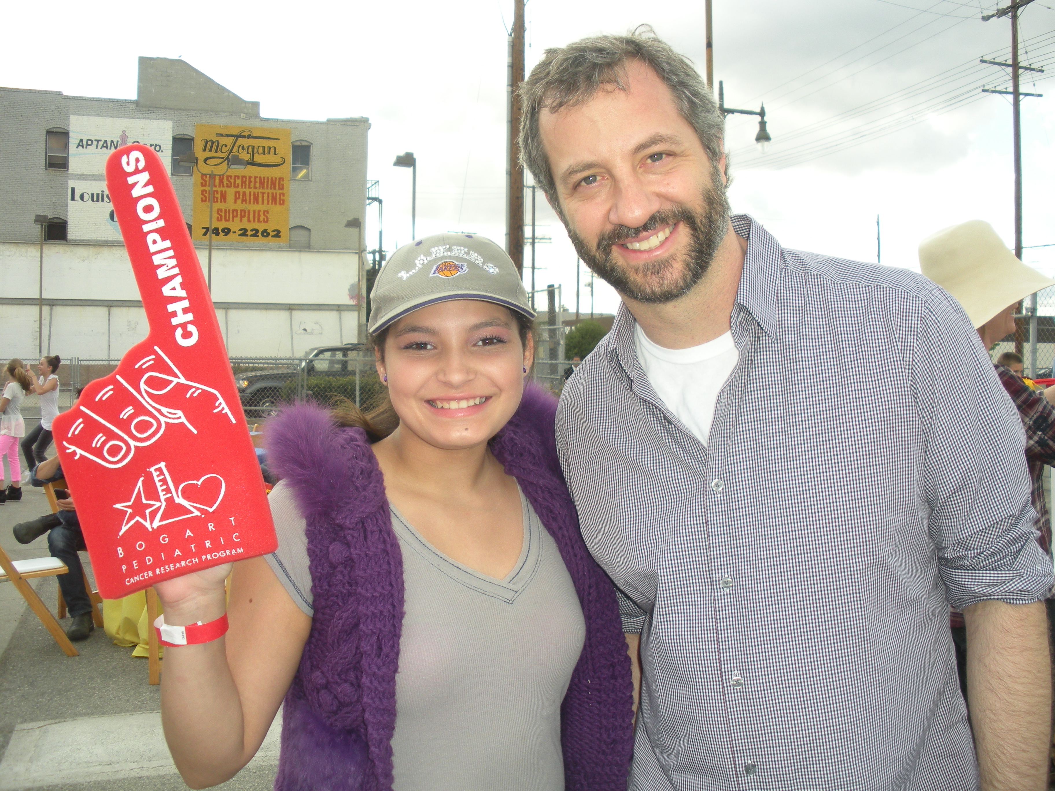 Here with director Judd Apatow!!
