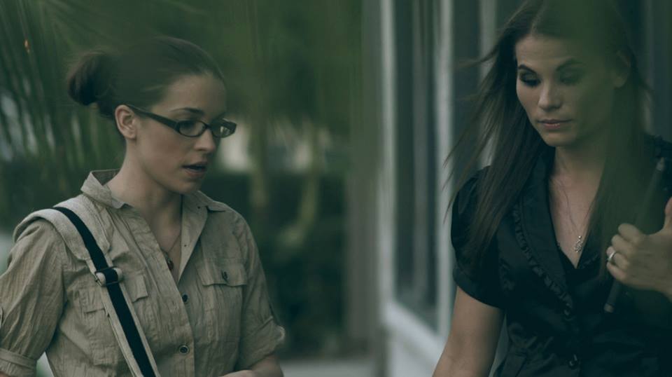 Still from the movie Windsor Drive. Mandy Musgrave and Brieanna Steele.