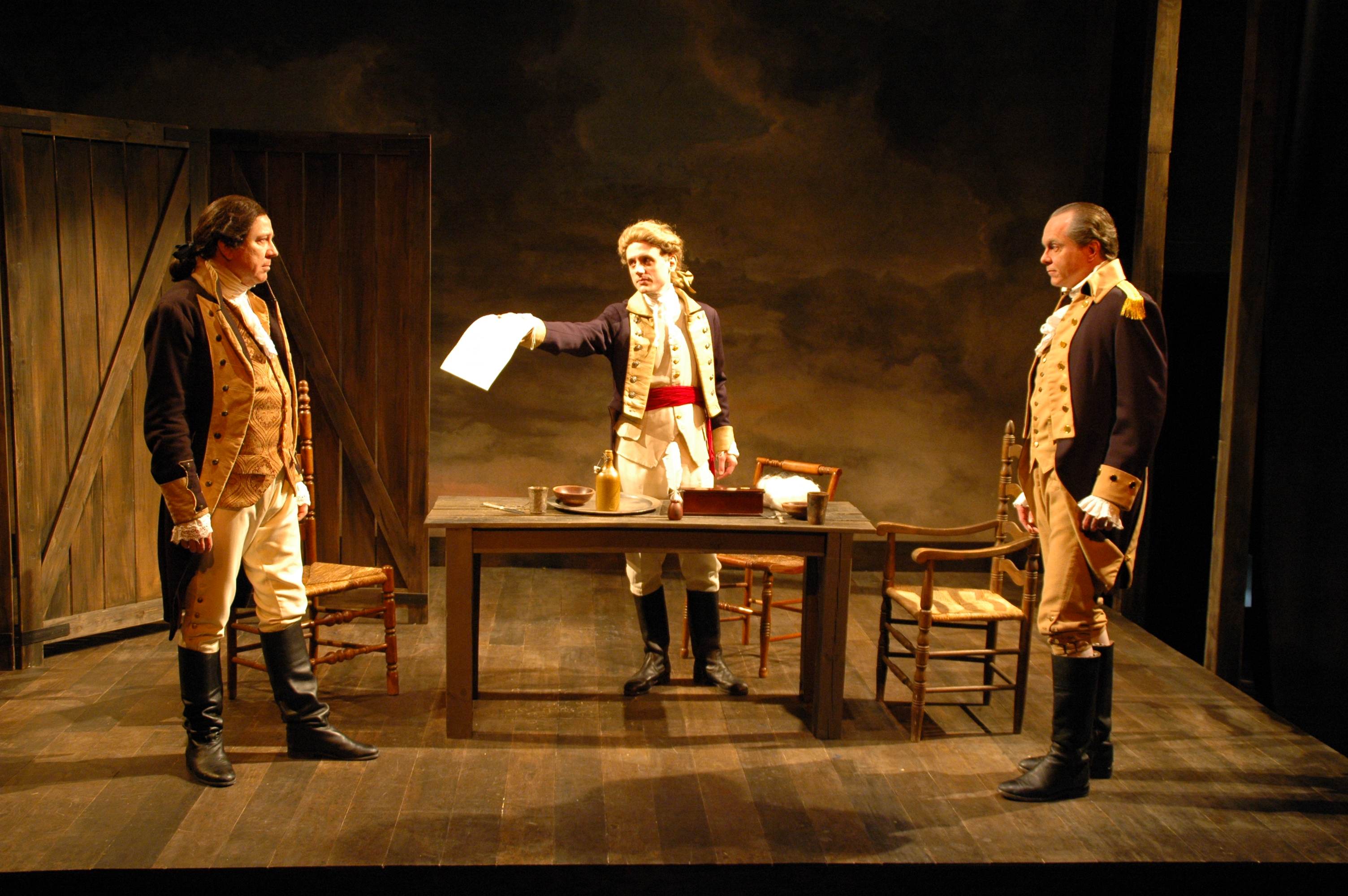 Terry Hamilton (Left) as Benedict Arnold in The General From America at TimeLine Theatre - Chicago