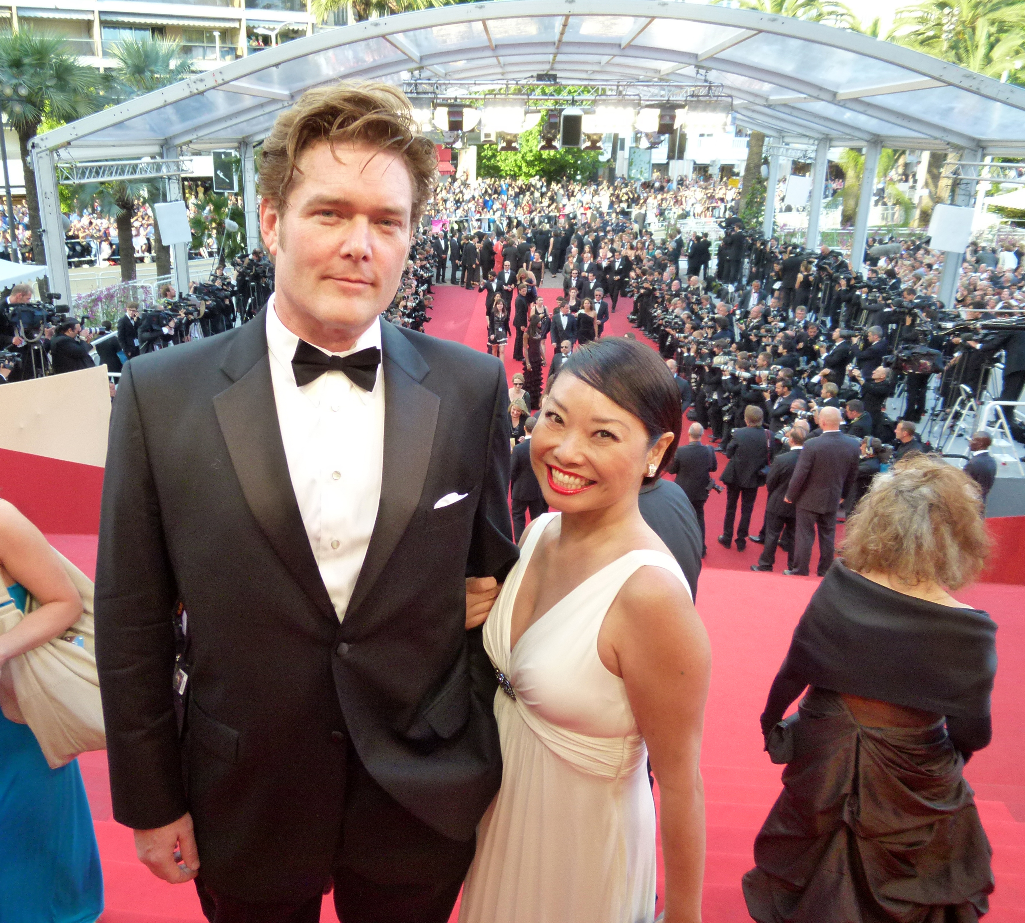 On the red carpet at The Cannes Film Festival for the premiere of THE BIG FIX.