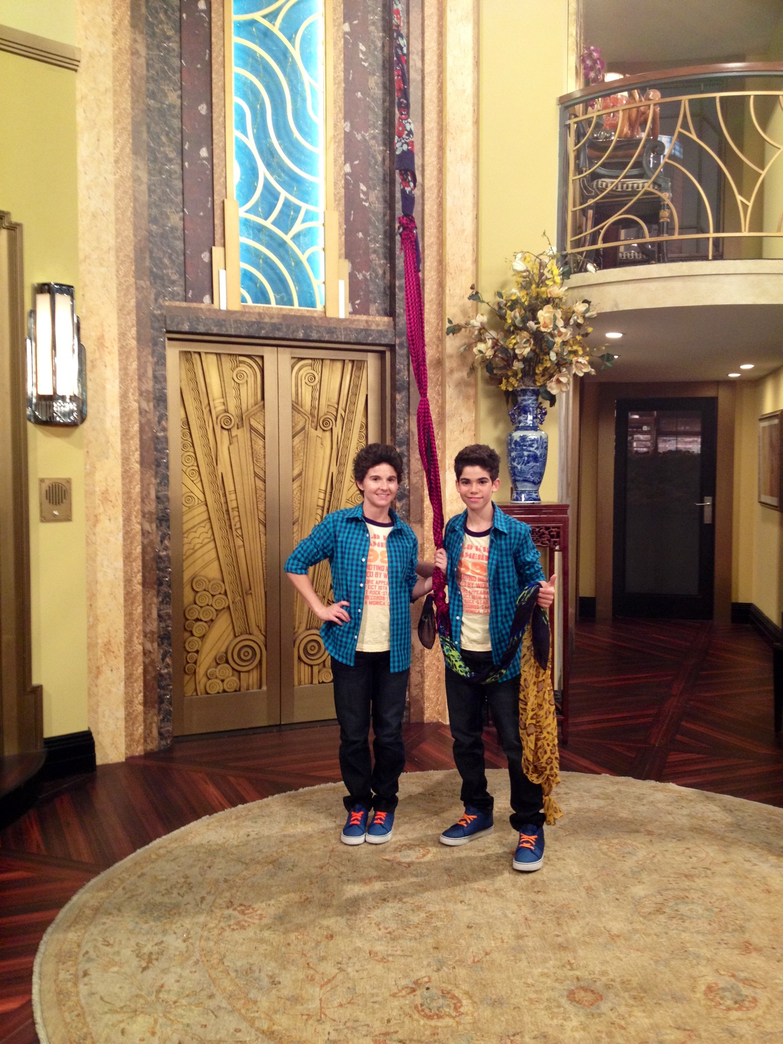 Kara Petersen and Cameron Boyce Jessie