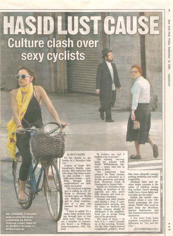 Hasid Lust Cause Culture clash over sexy cyclists