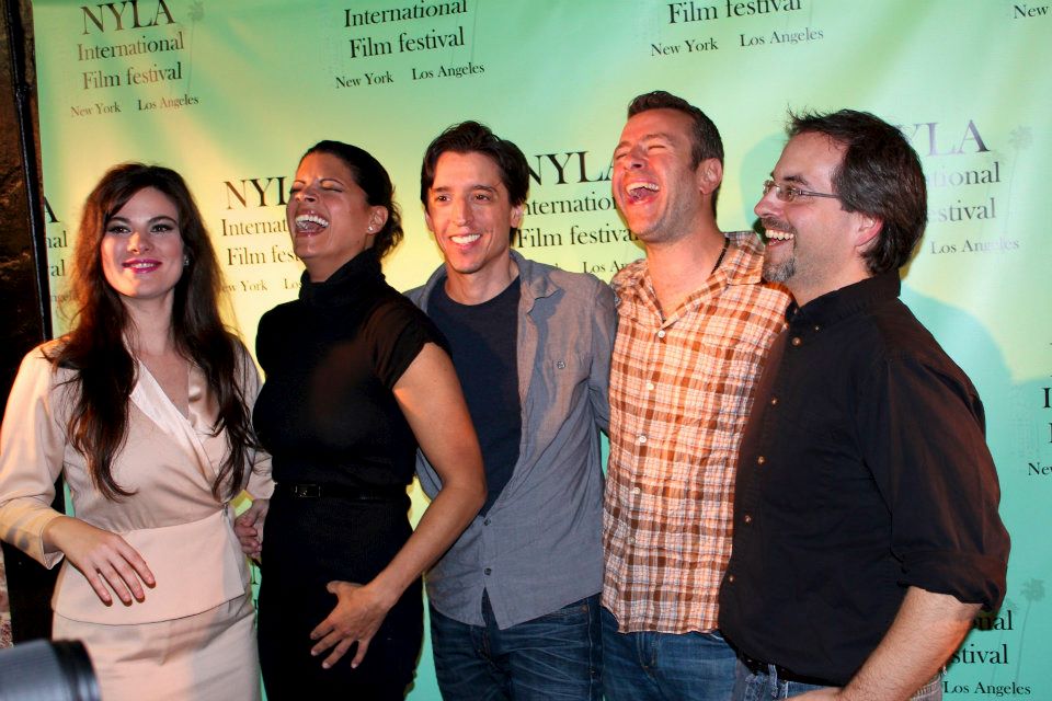 At the NYLA International Film Festival for the New York Screening of 'WALT WHITMAN NEVER PAID FOR IT' with Actresses Amanda Greer and Andrea Navedo, Playwright Angelo Berkowitz, Actor Joe Cassese and Director Anthony Marinelli May 5th 2012