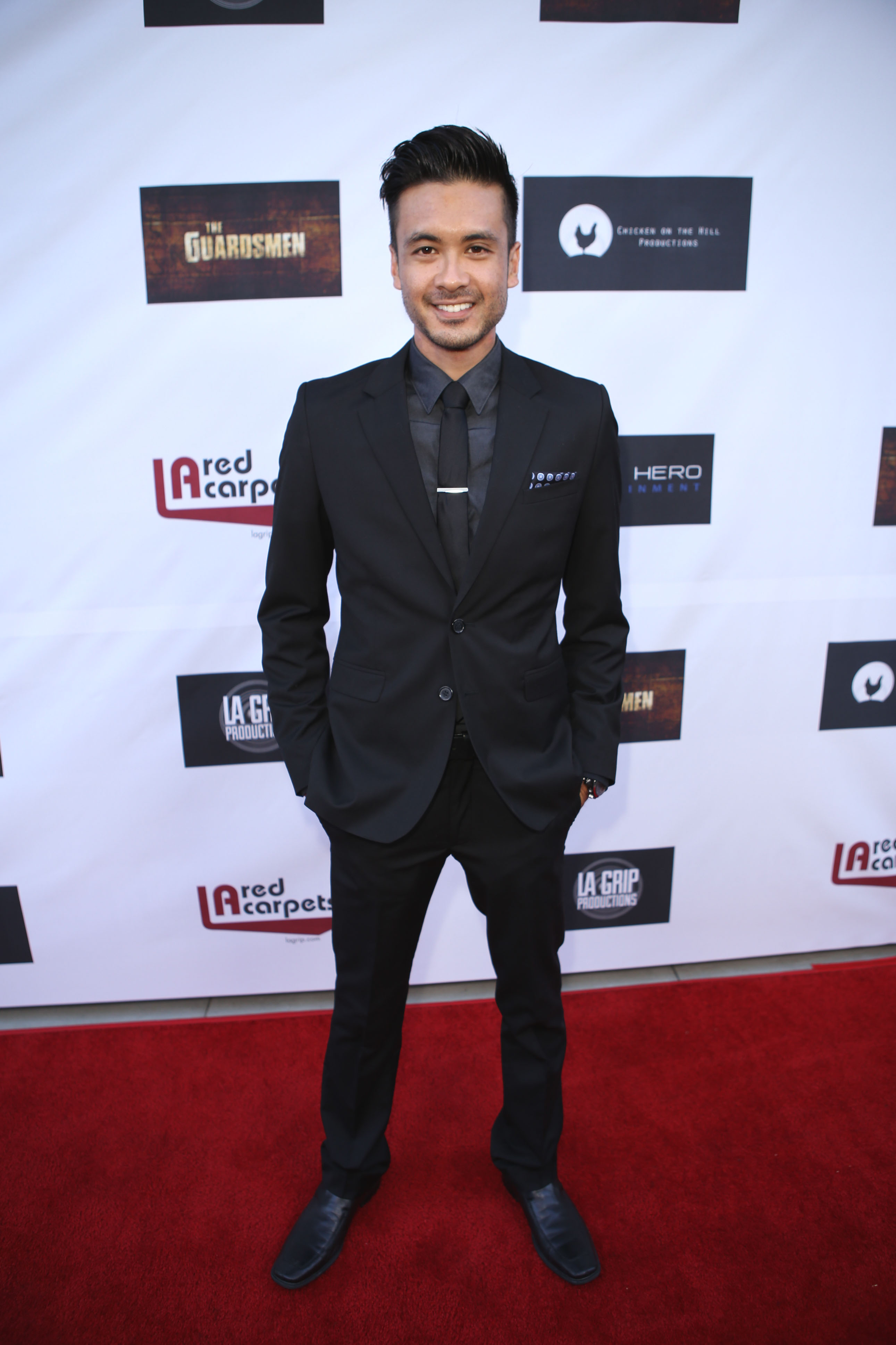 Robert Santiago at The Guardsmen premiere