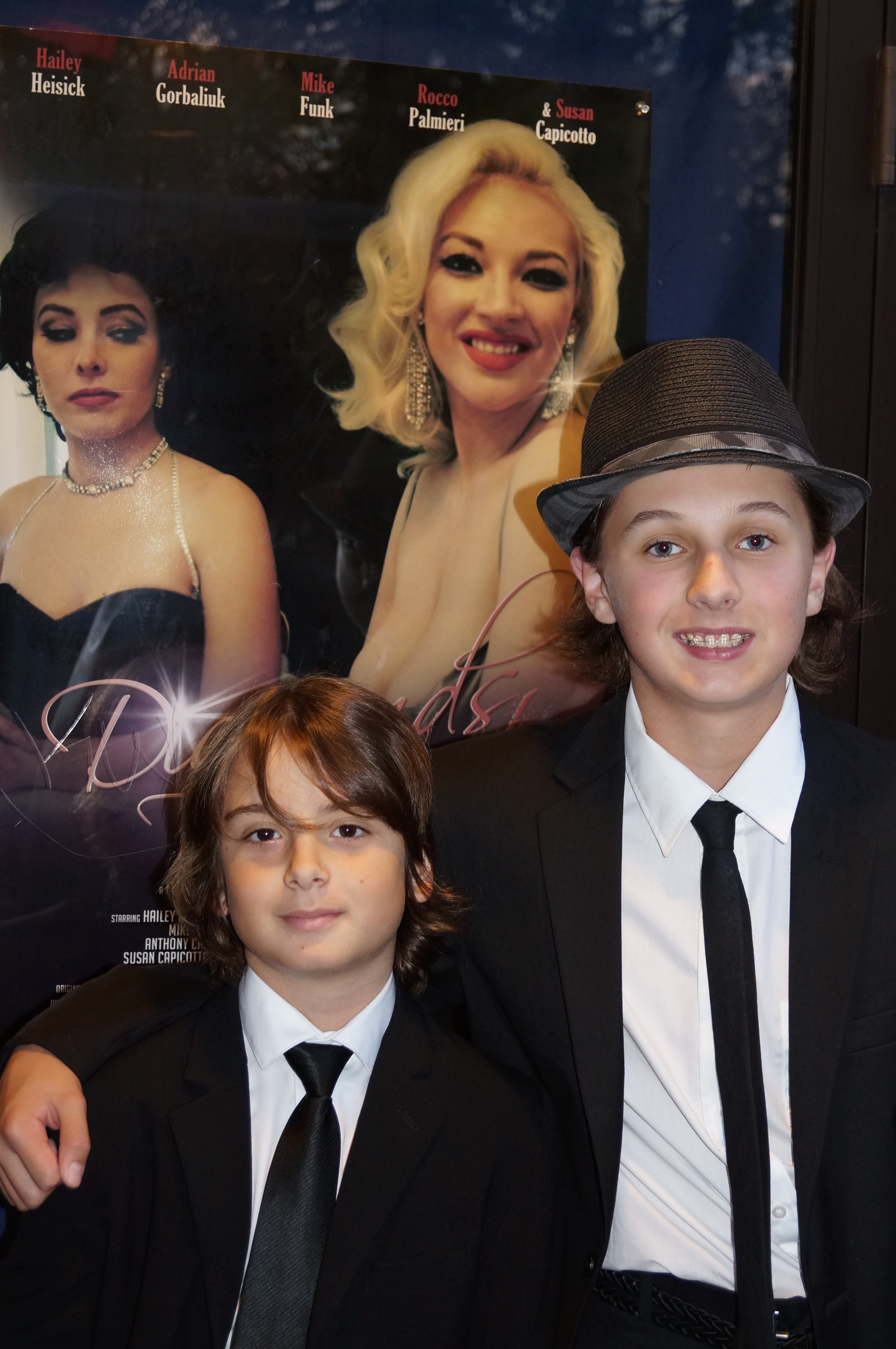 Brady Bryson with co-star Joshua Scordia who plays his younger brother Zoltan Hargitay