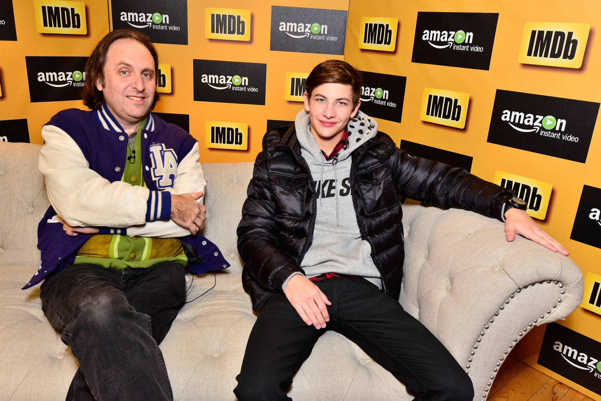 Gregg Turkington and Tye Sheridan at event of IMDb & AIV Studio at Sundance (2015)