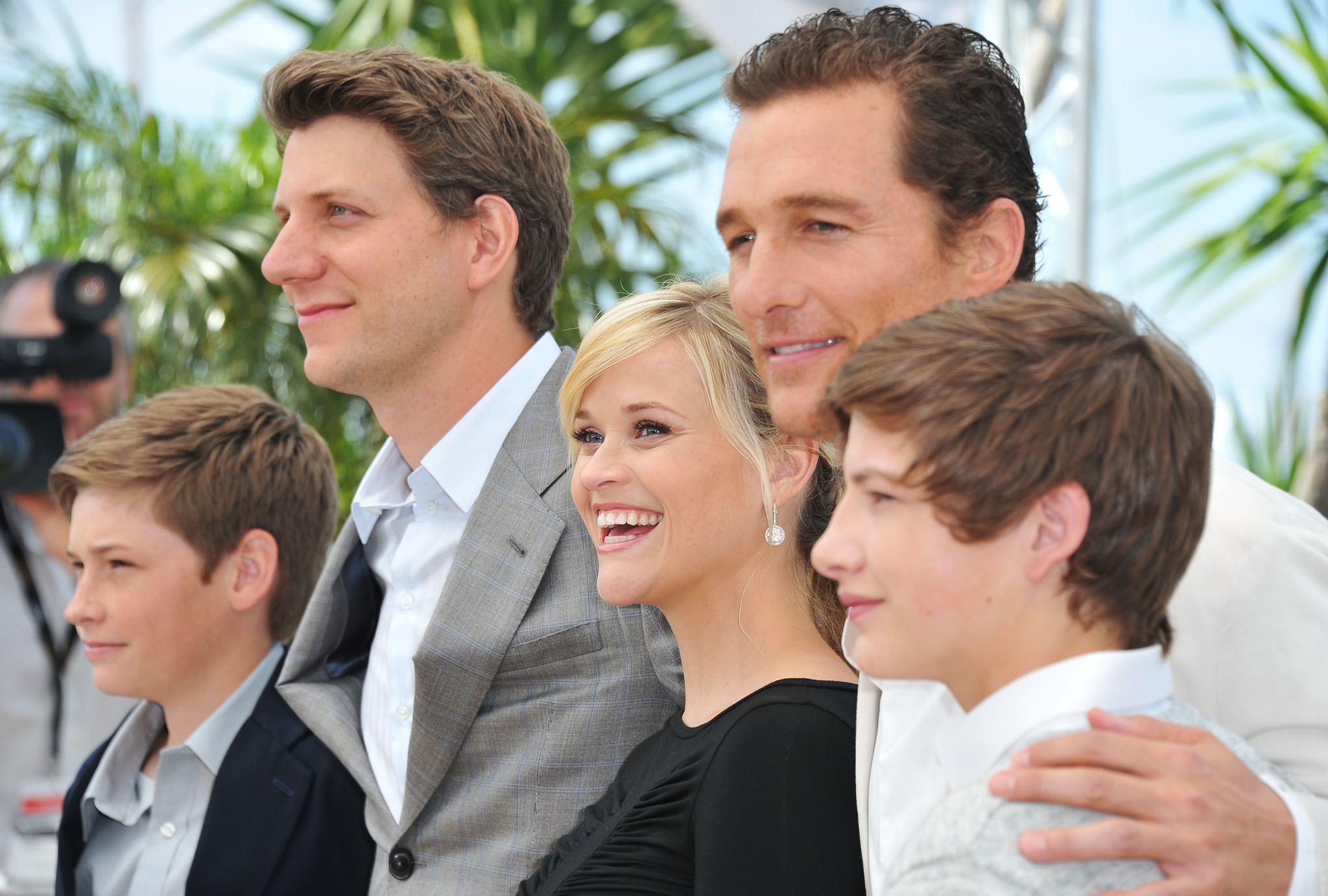 Matthew McConaughey, Reese Witherspoon, Jeff Nichols, Tye Sheridan and Jacob Lofland at event of Mud (2012)