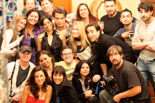 Part of the cast and some of the crew of my Brazilian movie 