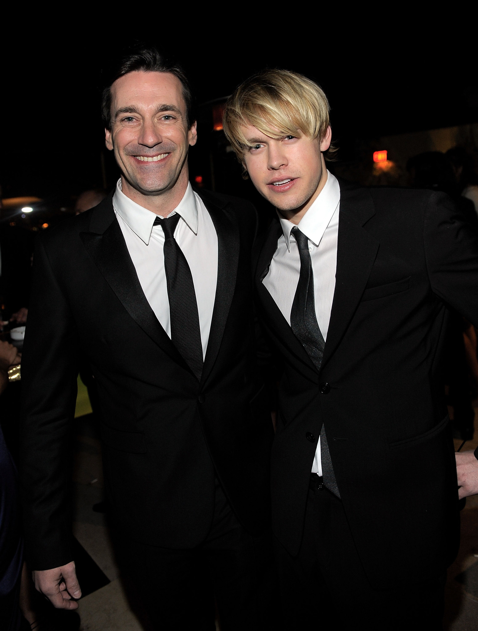 Jon Hamm and Chord Overstreet