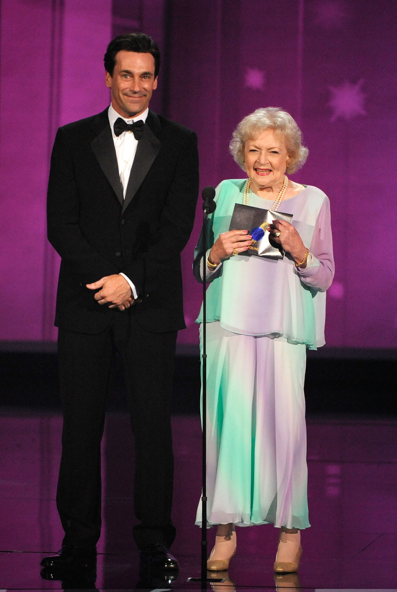 Jon Hamm and Betty White