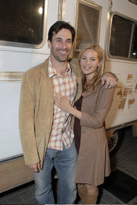 Jon Hamm and Jennifer Westfeldt at event of Brestantis blogis (2008)