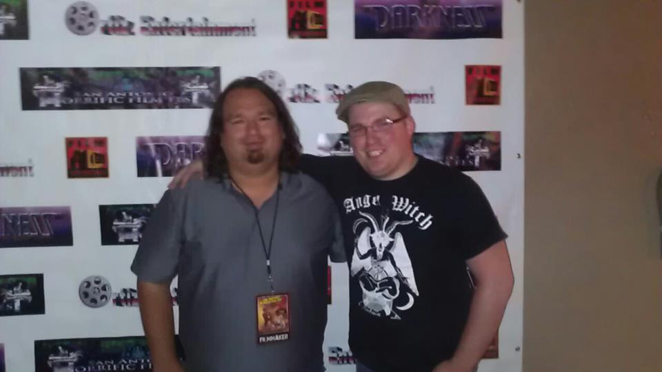 Myself and Director Jeremy Campbell at the San Antonio Horrific Film Festival.