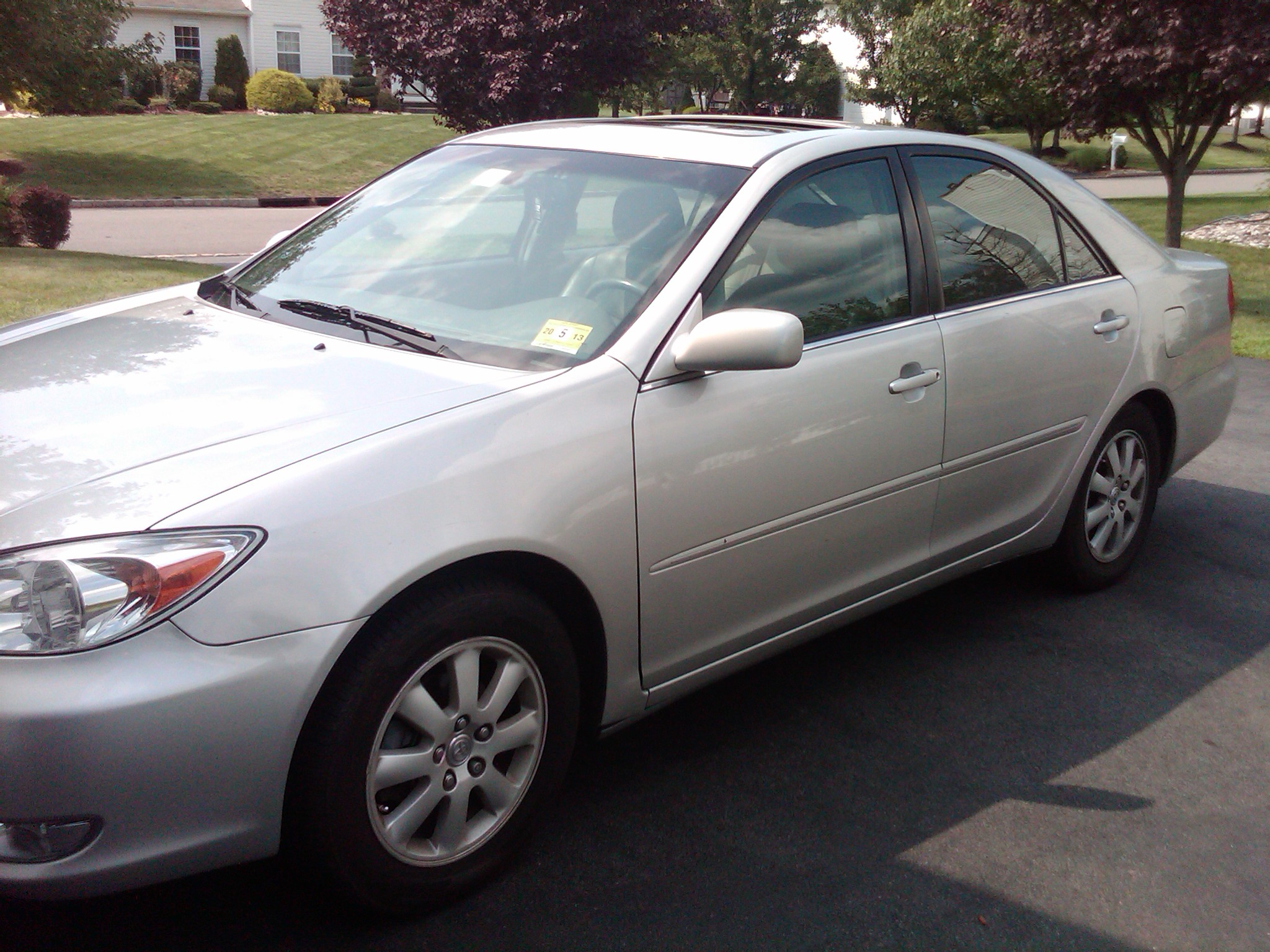 Silver Toyota Camry 2003 4door I also have good film car driving skills.