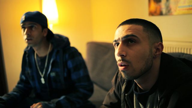 With Adam Deacon in 'Jazzie' (BBC Comedy)