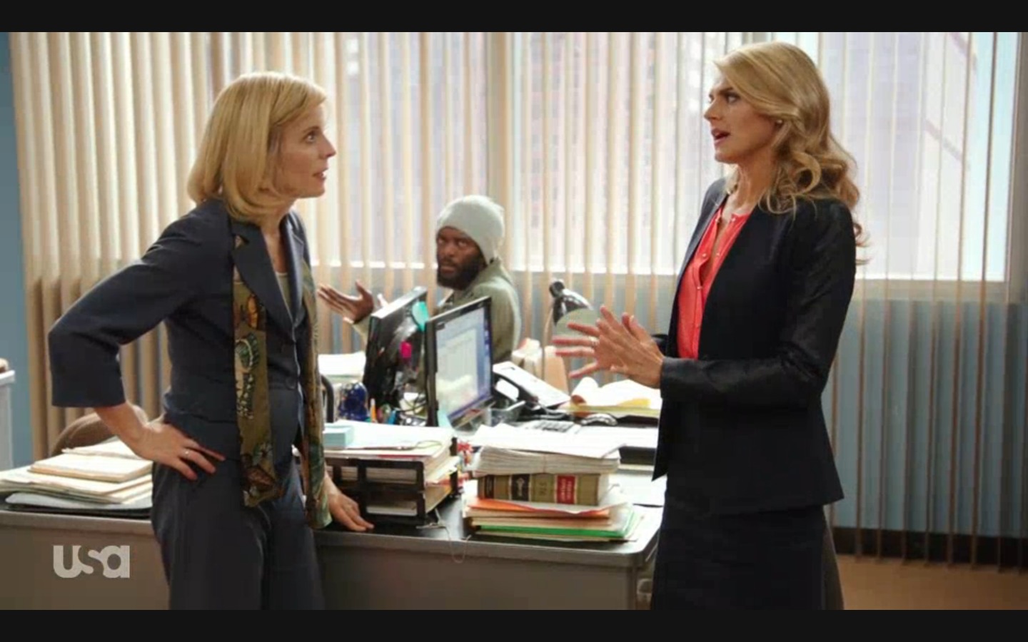 Still of Maria Bamford, Bamm Ericsen and Eliza Coupe in Benched 2014