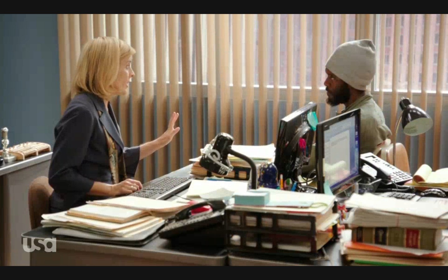 Still of Maria Bamford and Bamm Ericsen in Benched 2014