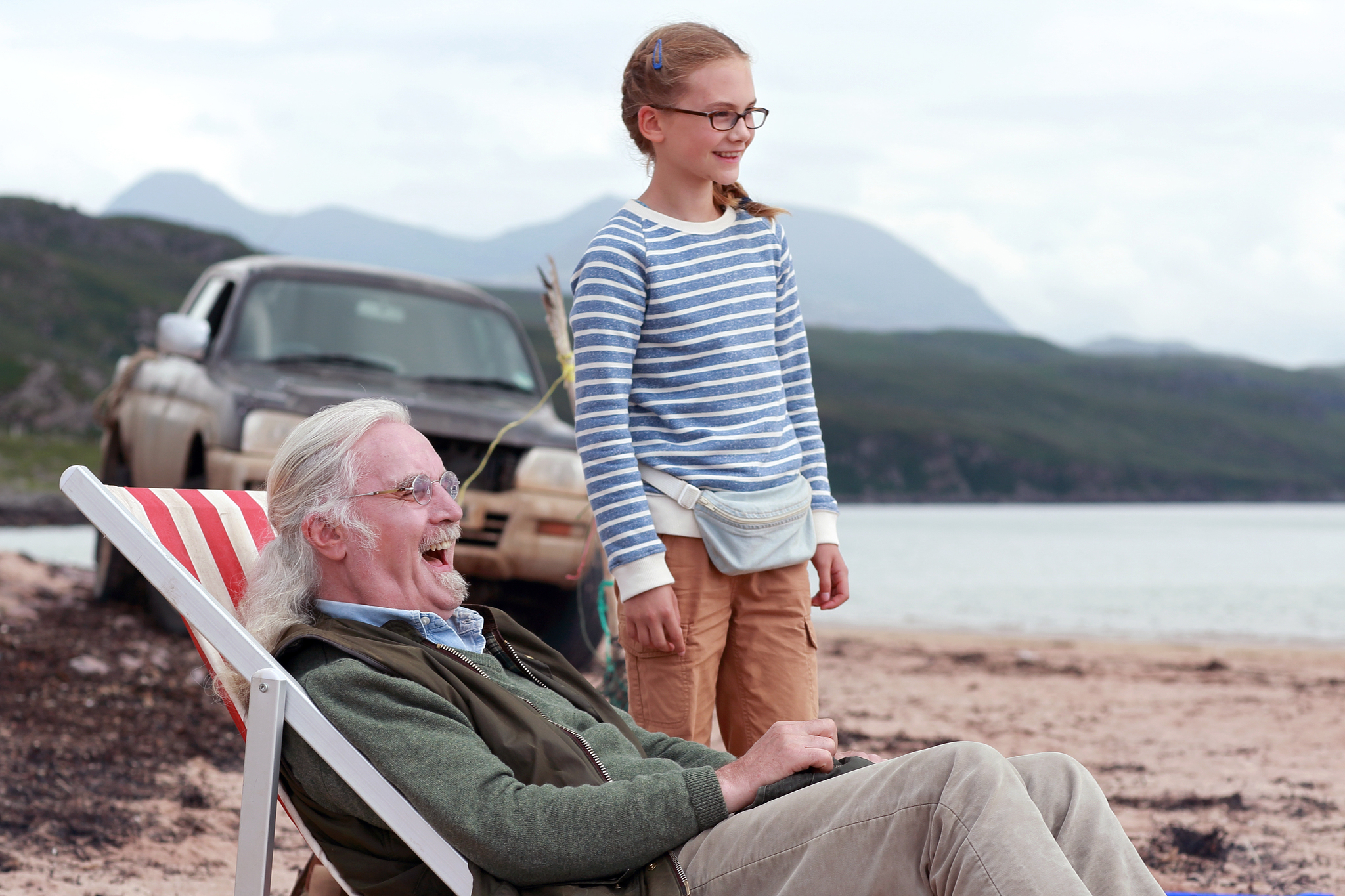 Still of Billy Connolly and Emilia Jones in What We Did on Our Holiday (2014)