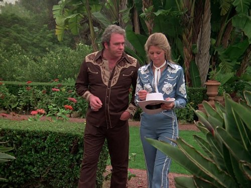 Still of Hoyt Axton and Lindsay Wagner in The Bionic Woman (1976)